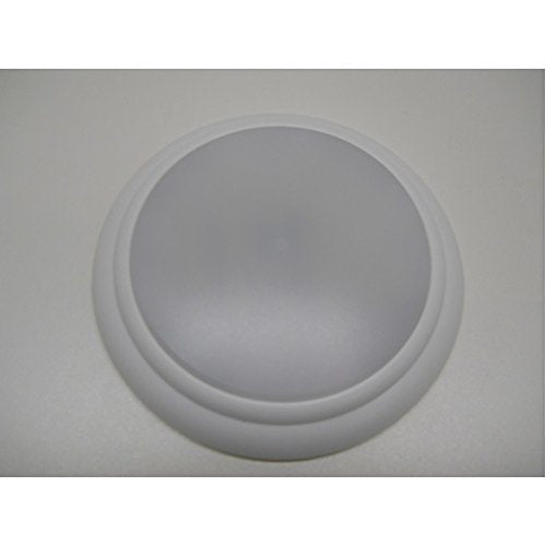 Command Electronics White LED 5" Round Low Profile Truck Semi RV Bus Trailer Utility Dome Light